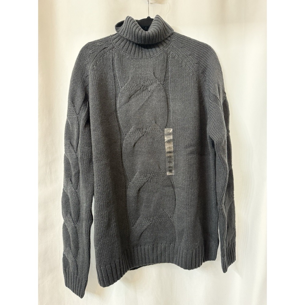Piombo Charcoal Knit‎ Turtleneck Sweater - Size Large. New With Tags.  H48